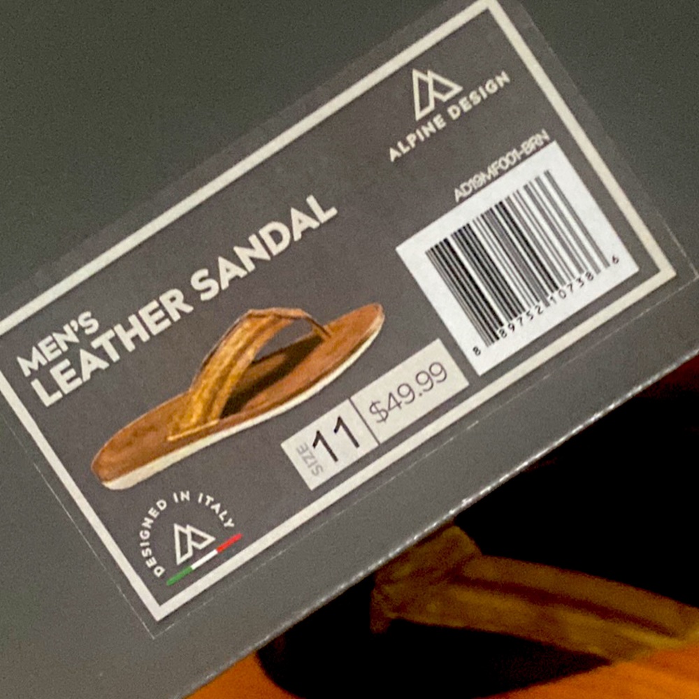 Like new men’s leather sandals